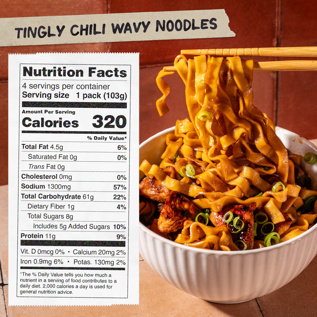Tingly Chili Noodles | 12 Packs